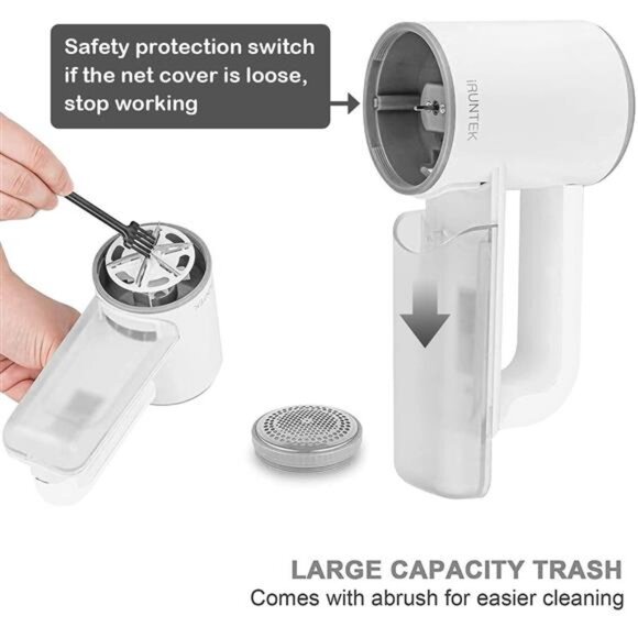 Rechargeable Fabric Shaver, Electric Commercial Lint Remover with LED Display - Picture 6 of 7